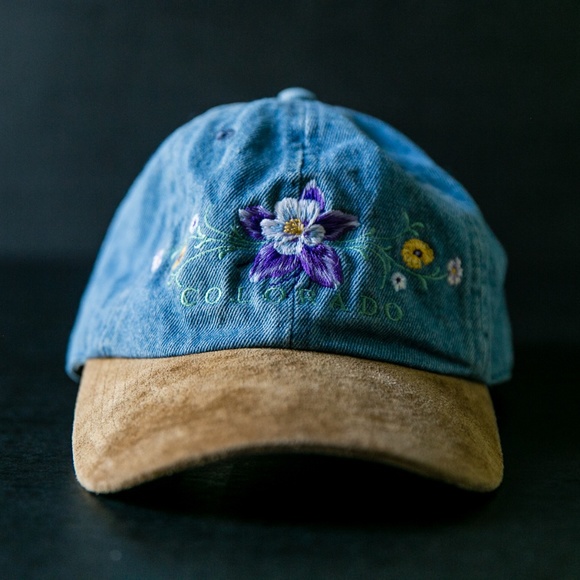 Vintage Accessories - Vintage Habitat COLORADO Denim Strapback Dad Hat